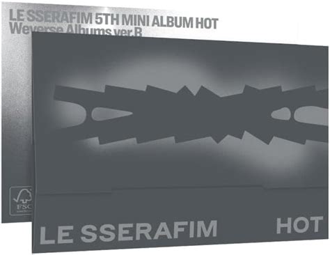 LE SSERAFIM HOT 5th Mini Album WEVERSE ALBUMS B Version Walmart
