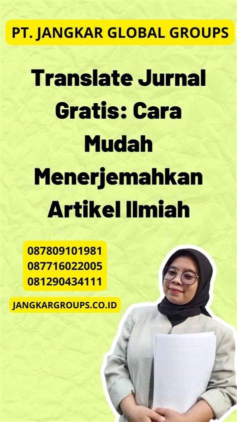 Translate Jurnal Gratis Cara Mudah Menerjemahkan Artikel Ilmiah