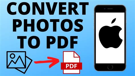 How To Convert A Photo To PDF On IPhone YouTube