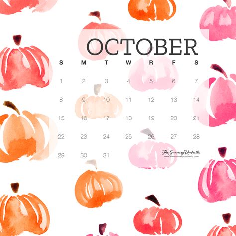 Get into the Fall Spirit with a Free October Calendar Download!