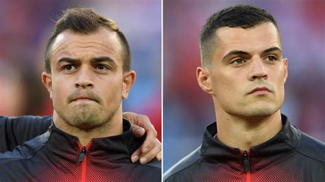 Coupe du monde de foot Xhaka Shaqiri et l aigle à deux têtes qui