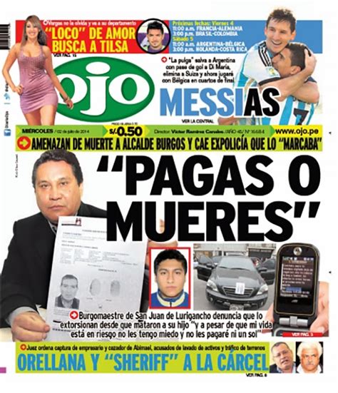 Estas Son Las Portadas De Los Diarios Nacionales Primera