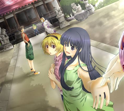 Hintergrundbilder Higurashi Kein Naku Koro Ni Sonozaki Mion Furude Rika Houjou Satoko