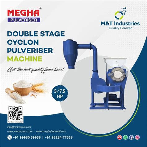 5 Hp Double Stage Cyclone Pulverizer 60 Kg Hr At Rs 77900 In Ahmedabad