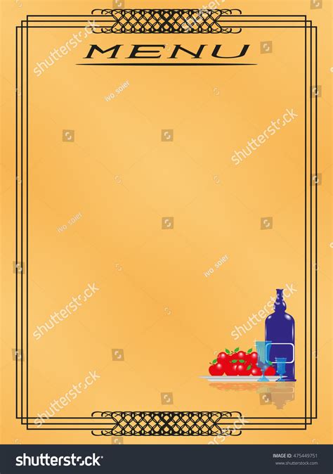 Page Menu Restaurant Vector Illustration Stock Vector (Royalty Free ...