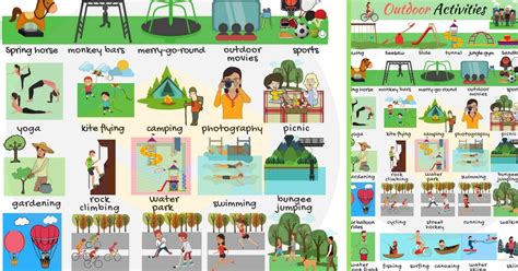 Outdoor Activities: List of Outdoor Activities with Pictures • 7ESL