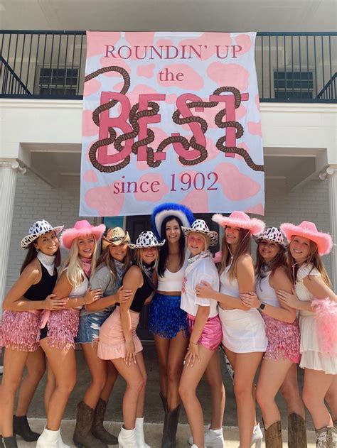 Cowgirl Work Week Theme Sorority Rush Bid Day Themes Sorority