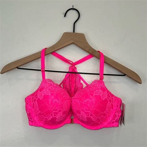 Auden Intimates And Sleepwear Auden Pink Lace Bra Poshmark