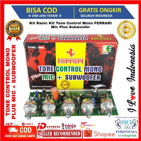 Jual Kit Ranic Kit Tone Control Mono FERRARI Mic Plus Subwoofer