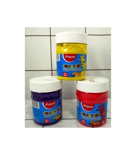 TEMPERA MAPED POTE 250g COLORES CLASICOS