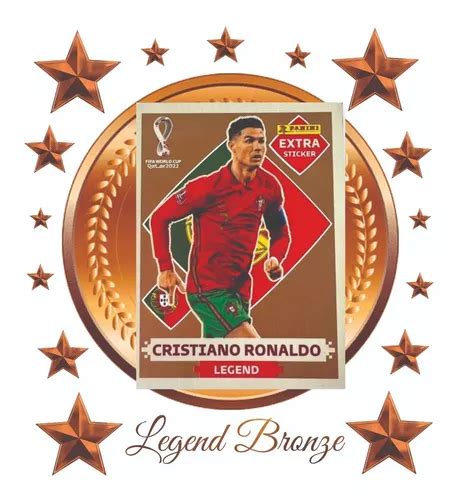 Figurinha Extra Cristiano Ronaldo Bronze Copa Legend