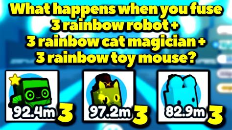 What Happens When You Fuse 3 Rainbow Robot 3 Rainbow Cat Magician And