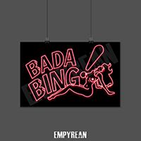 The Sopranos Bada Bing Poster - Strip Club Sign - Free Shipping