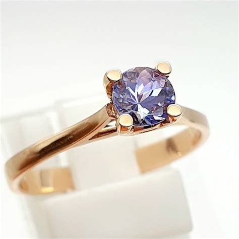 Kt Pink Gold Ring Ct Tanzanite Catawiki