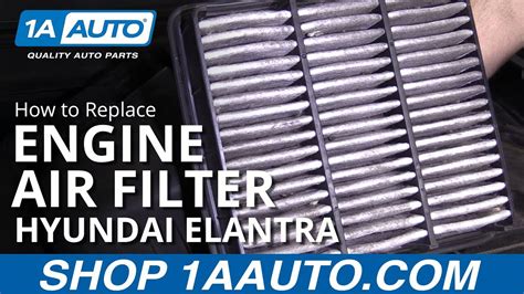 How To Replace Engine Air Filter Hyundai Elantra Youtube