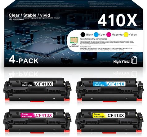 410X Toner Cartridge High Yield Replacement For HP 410A CF410A 410X