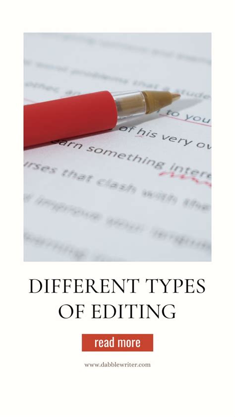 Different Types Of Book Editing