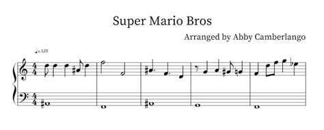 Super Mario Bros Easy Piano Etsy