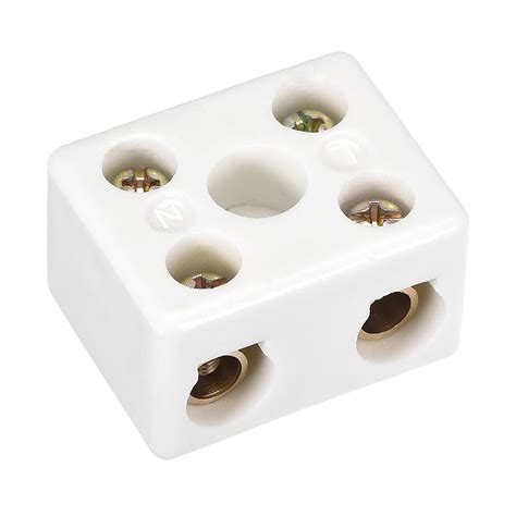 2 Way Ceramics Terminal Blocks High Temp Porcelain Connectors 39x31 ...