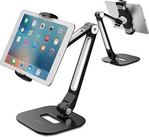 Amazon Abovetek Long Arm Aluminum Tablet Stand Black