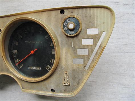 Plymouth Sport Fury Speedometer Gauge Cluster Manual Shift Ebay