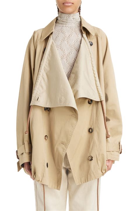 Isabel Marant Toile Dusika Cotton Trench Jacket Beige Editorialist