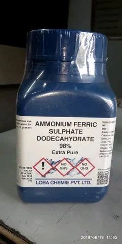 Ammonium Ferric Sulphate Dodecahydrate 98 500gm Bottle At Best Price In Kolkata