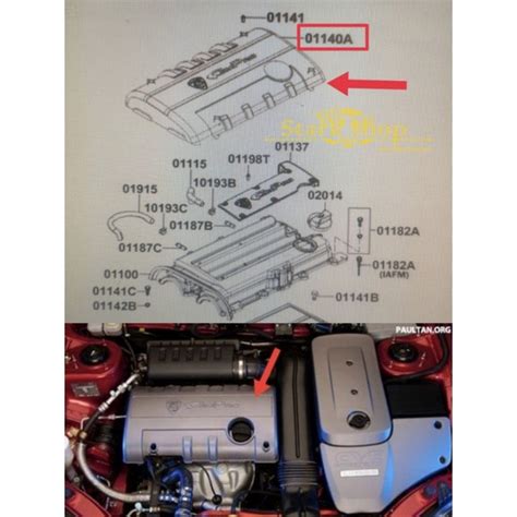 ORIGINAL PROTON WAJA SATRIA NEO PERSONA GEN2 ENGINE TOP COVER CAMPRO