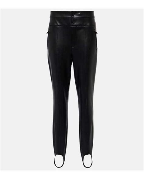 Perfect Moment Aurora High Rise Faux Leather Ski Pants In Black Lyst