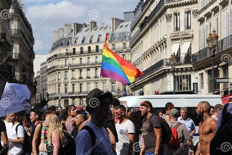 Gay Pride In Paris June 24 2017 Parade Editorial Stock Image Image Of