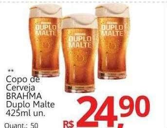 Copo De Cerveja Brahma Duplo Malte Oferta Na Supermercados Koch