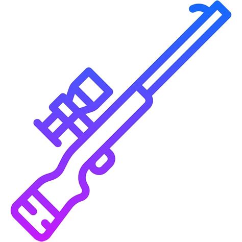 Premium Vector Sniper Rifle Vector Illustration