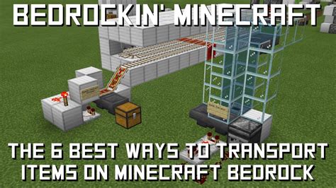 6 Of The Best Item Transport Collection Systems In Minecraft Bedrock