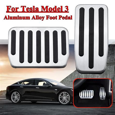 2 Pcs Non Slip Performance Aluminium Alloy Accelerator Foot Rest