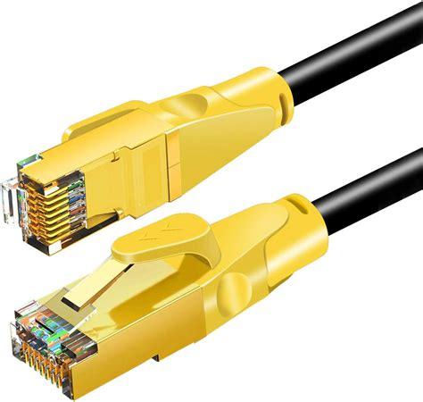 Amazon Cat8イーサネットケーブル 4m、屋外＆屋内高速26awg Cat8 Lanネットワークケーブル40gbps