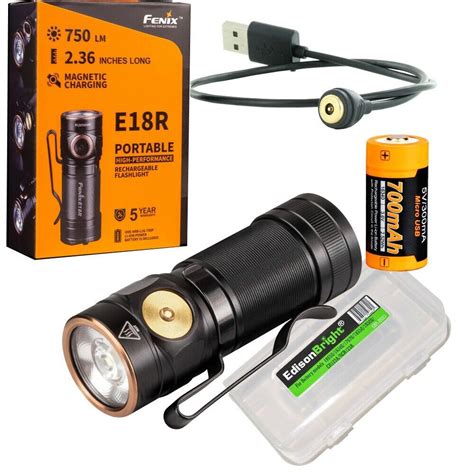 Fenix E R Lumen Cree Led Compact Edc Usb Rechargeable Flashlight W