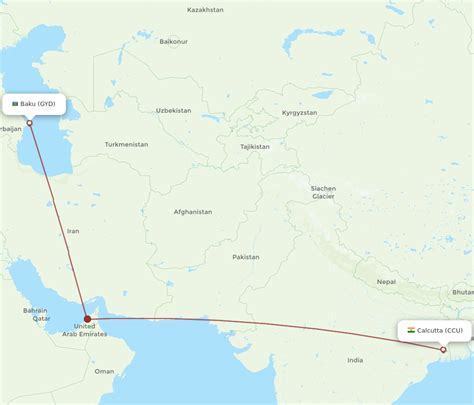 All Flight Routes From Kolkata To Baku Ccu To Gyd Flight Routes