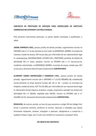 Modelo De Contrato Internacional Pdf