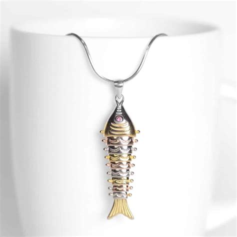 Silver Fish Pendant - silver925.club