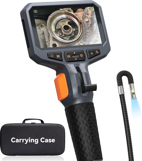 Articulating Borescope With Dual Lens Endoscope Camera Teslong Two Way