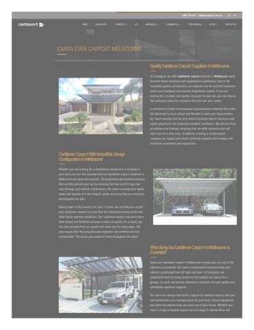 Cantilever Carport Melbourne Cantaport Page Flip Pdf Online