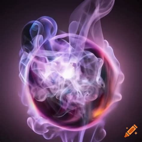 Mystical Crystal Orb With Swirling Smoke On Craiyon