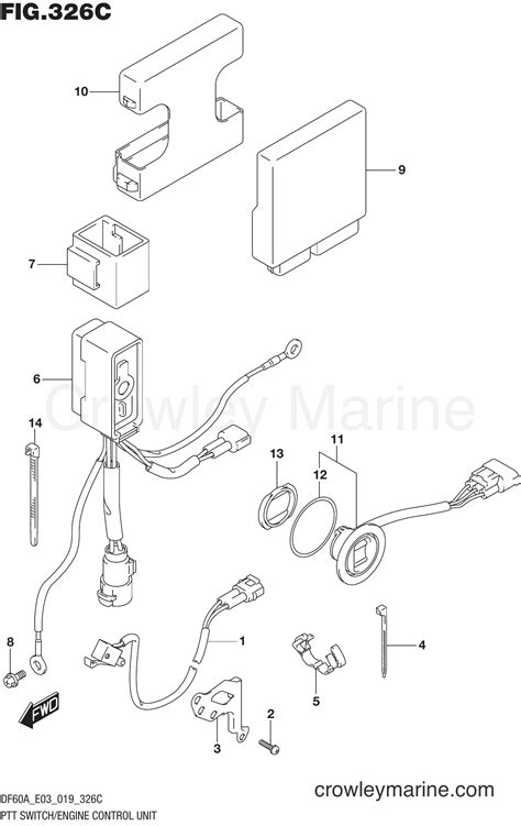 Ptt Switch Engine Control Unit Df A Serial Range Four Stroke