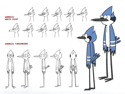 Mordecai And Rigby Character Sheets Rcartoonnetwork