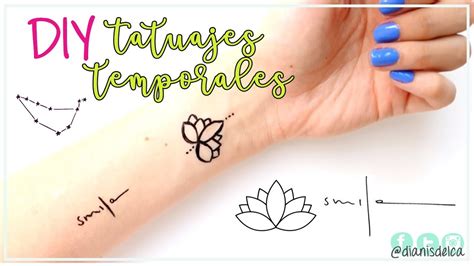 Como Hacer TATUAJES TEMPORALES CASEROS YouTube