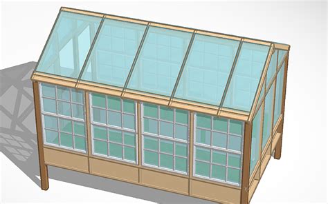 3d Design 12x8 Greenhouse Tinkercad