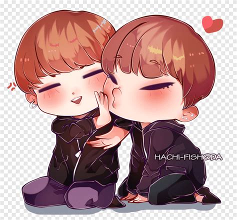 Blood Sweat & Tears Fan art Character Kiss, Vkook, love, child png | PNGEgg