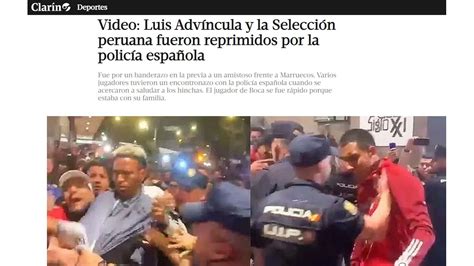 Selección Peruana y pelea con la Policía de España así informaron los