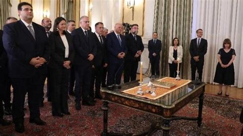 Greece New Ministers Sworn In At Presidential Palace Athens