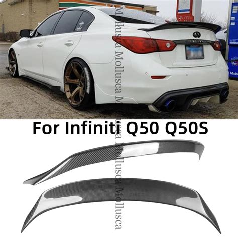 For Infiniti Q Q S Q L Ct Ar Style Carbon Fiber Rear Spoiler Trunk